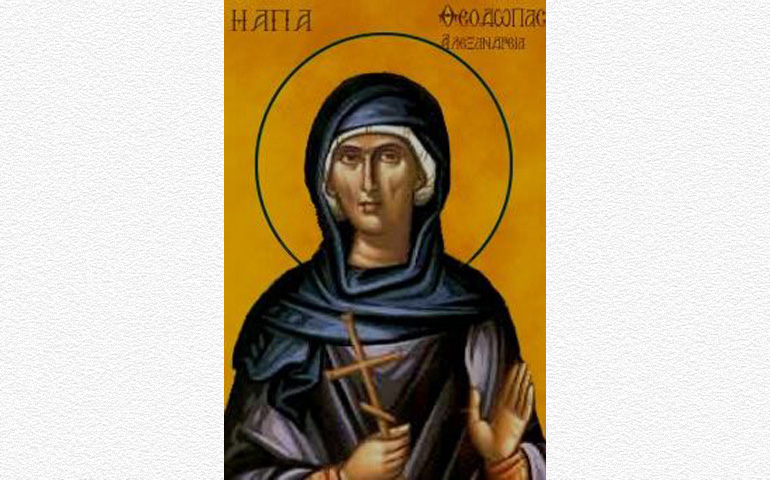 2 de septiembre santa Teodora de Alejandría, penitente Alfa y Omega