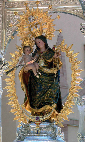 Imagen procesional conocida como 'Virgen chiquita'.